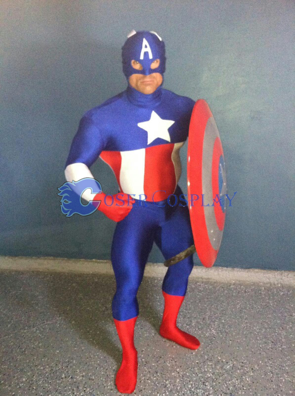 Captain America Halloween Costume Zentai